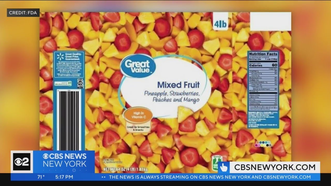 Some frozen fruit products recalled due to possible contamination