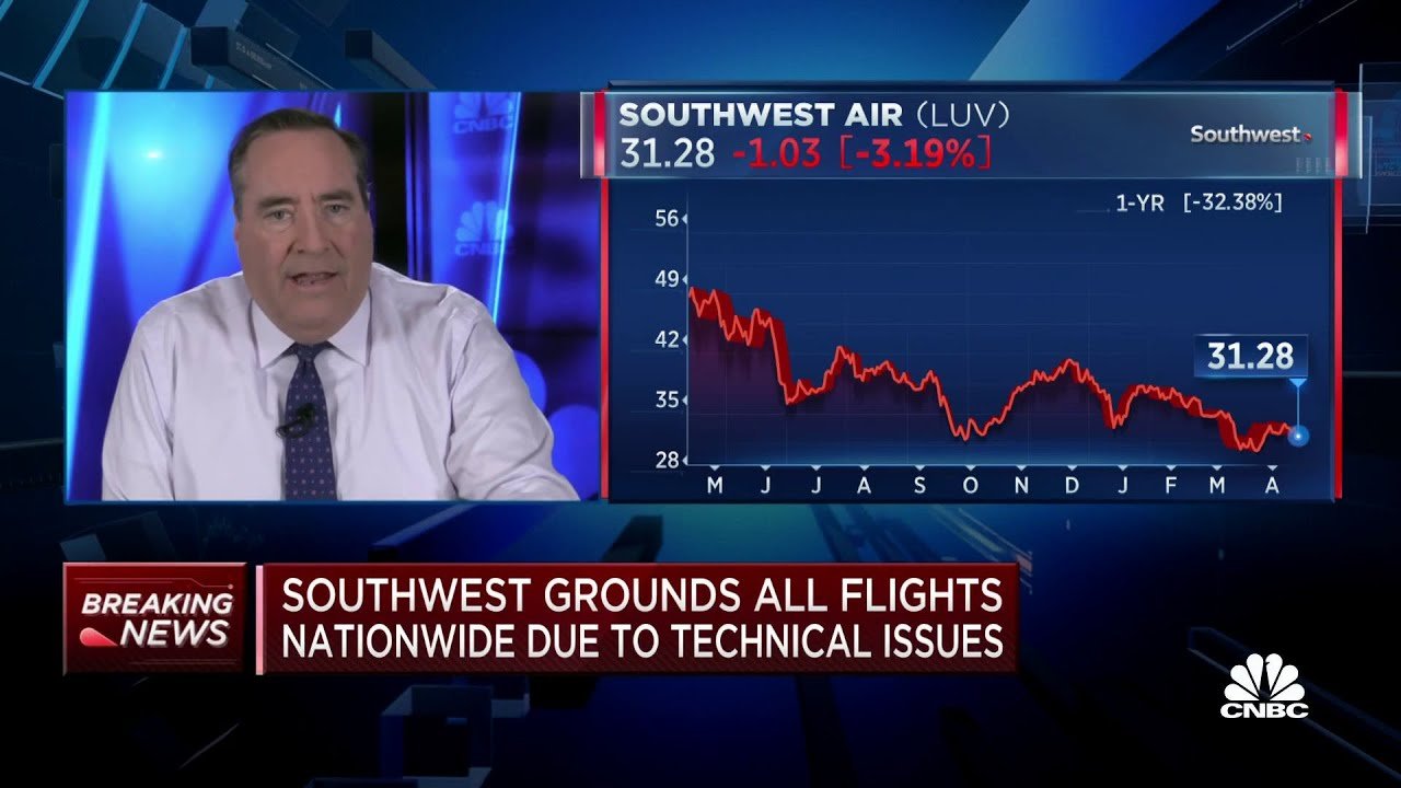 Southwest Airlines grounds all flights nationwide due to technical issue