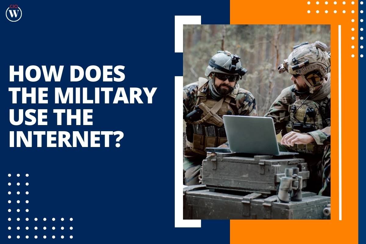 How does the Military use the Internet to enhance Operations and Security?