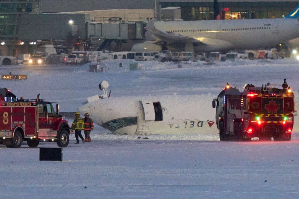 Delta Flight Overturns in Toronto: All Survive