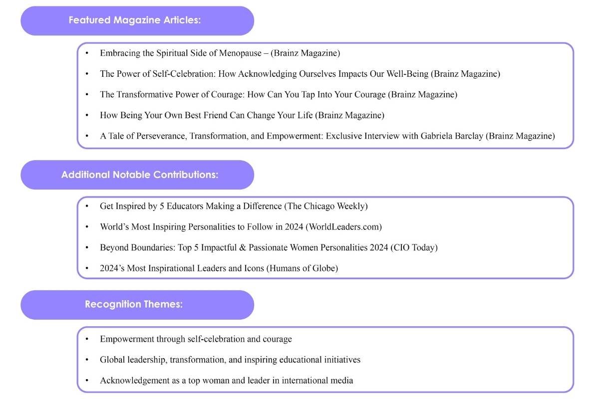 Gabriela Barclay - Holistic & Physical Intelligence Coach | Evolve Holistic Coaching | CIO Women Magazine 