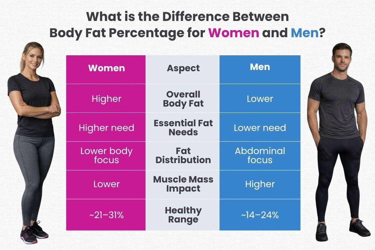 What is the Difference Between Body Fat Percentage for Women and Men | CIO Women Magazine