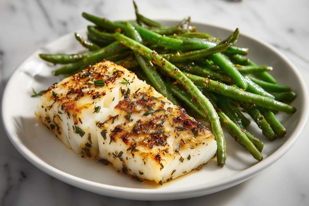 Garlic Butter Sheet Pan Cod and Green Beans | CIO Women Magazine