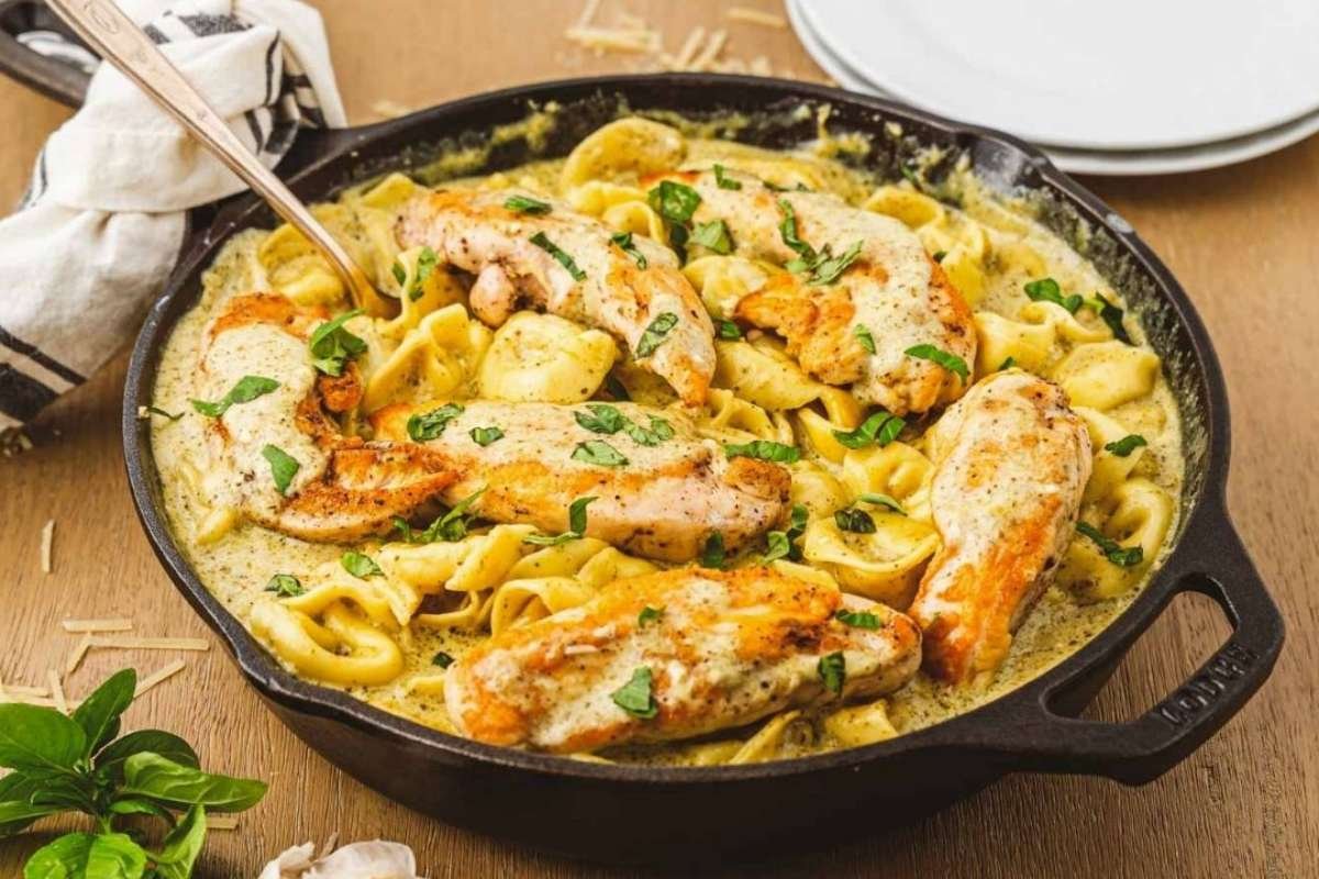 One-Pan Pesto Chicken and Tortellini | CIO Women Magazine