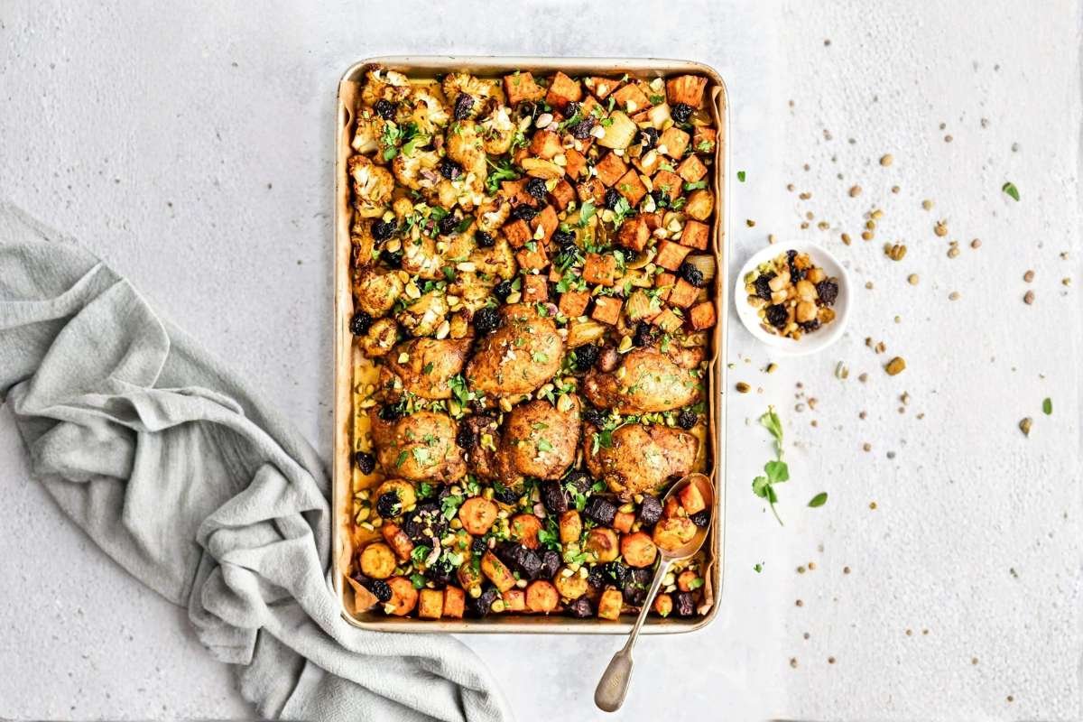 Sheet Pan Moroccan Spiced Chicken and Cauliflower | CIO Women Magazine